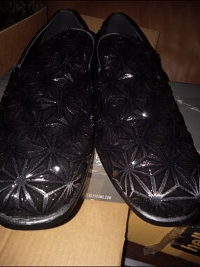 Adams Black Men's Slip-On Dress Loafers